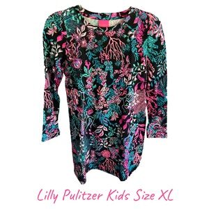 Lilly Pulitzer Kids Size XL Long Sleeve Vibrant Soft Knit Dress